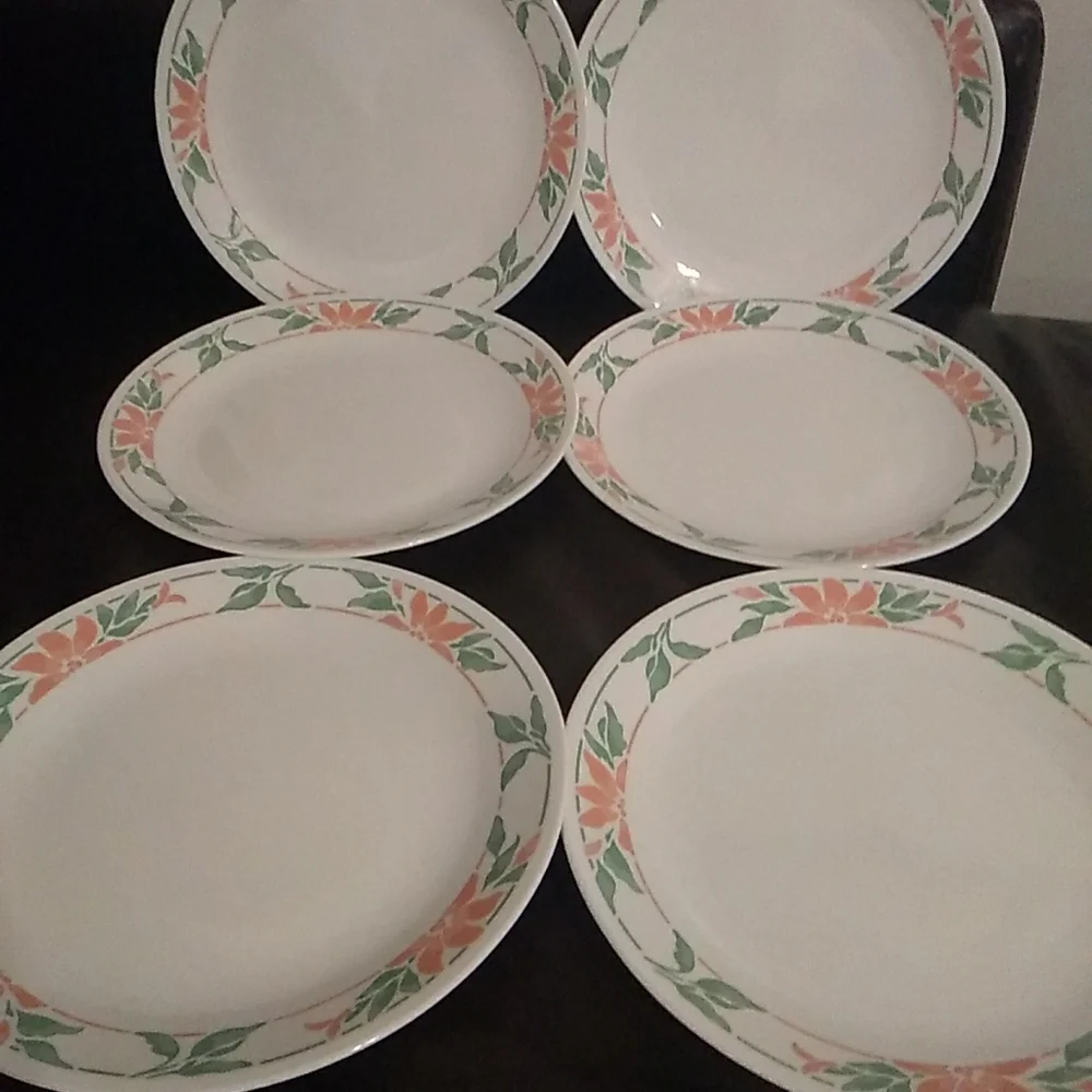 Corelle Island Breeze 6 Dinner Plates